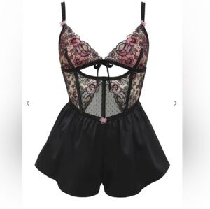 New!For Love and Lemons Clara Floral‎ Lace Romper